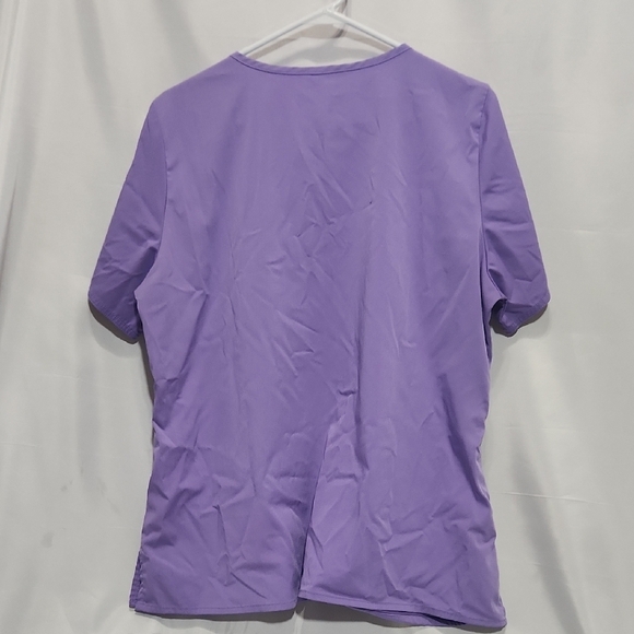 Ada Women's Purple V-Neck Blouse - Picture 7 of 7